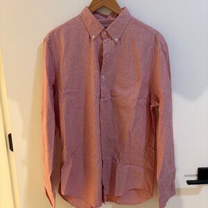 J Crew Red Large Button Down